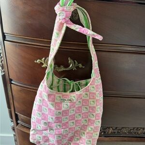 Hello Kitty Pink and Green Shoulder Bag with Playful Design